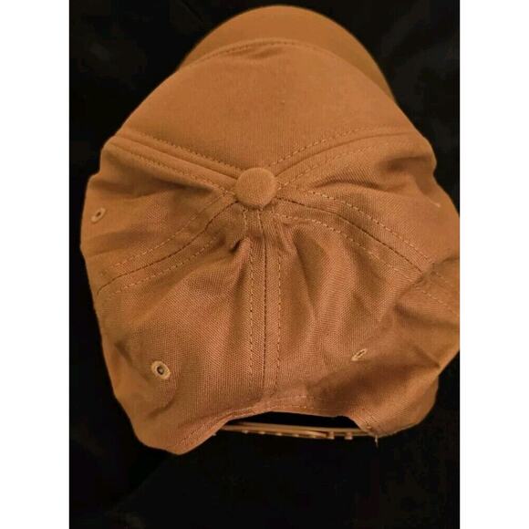 🧢 Carhartt Brown Canvas Hat Cap Built To Last Logo Rare! Style# 10041 - Picture 6 of 10
